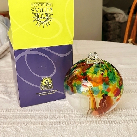 Kitras Art Glass Blown Glass Handmade in Canada Ornament - Picture 1 of 8